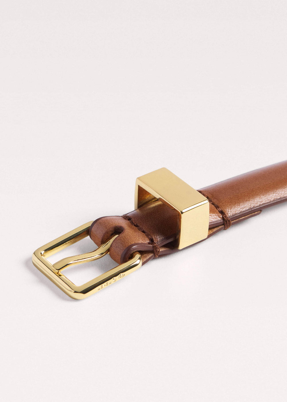 Brown Skinny Belt