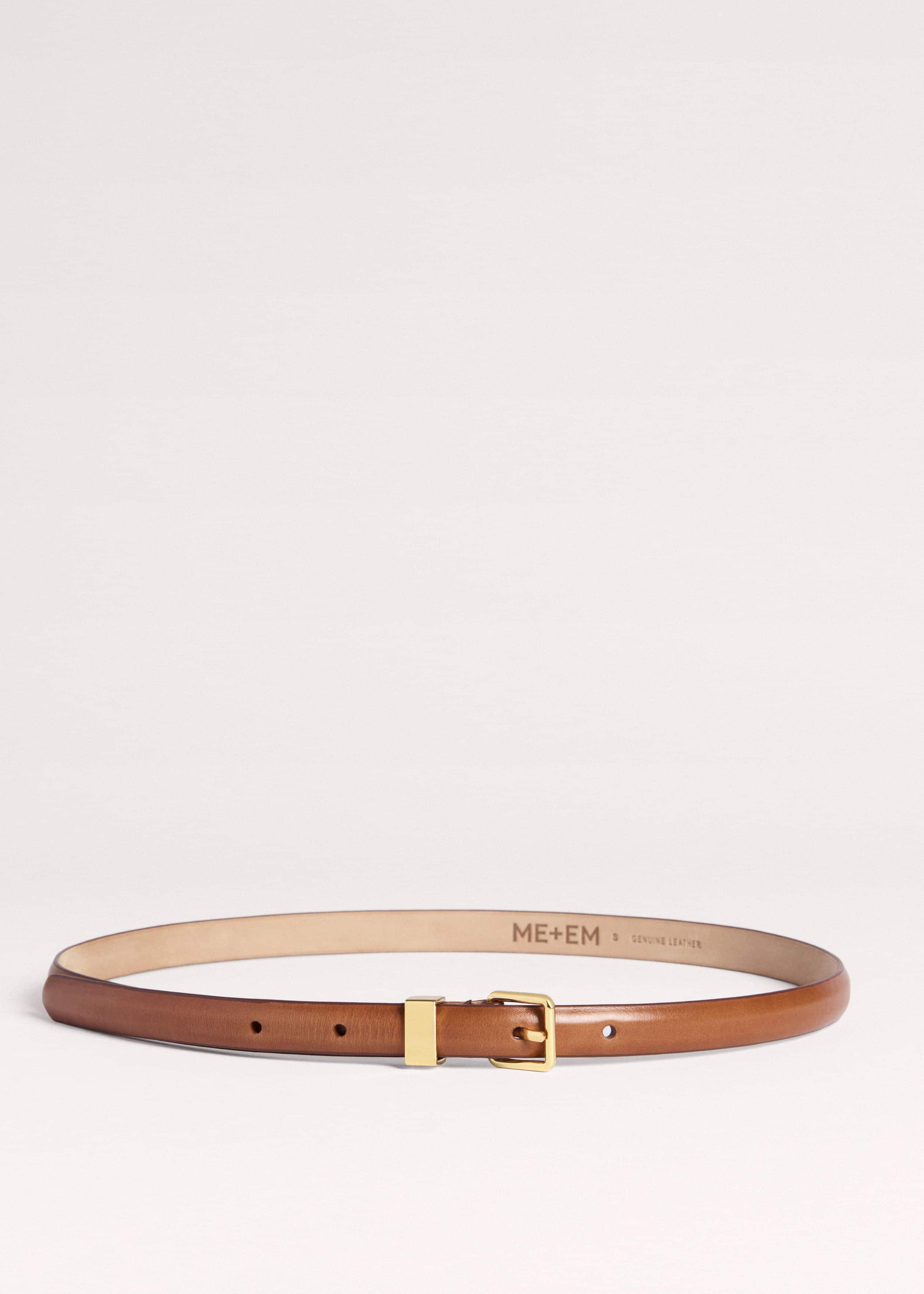 Brown Skinny Belt