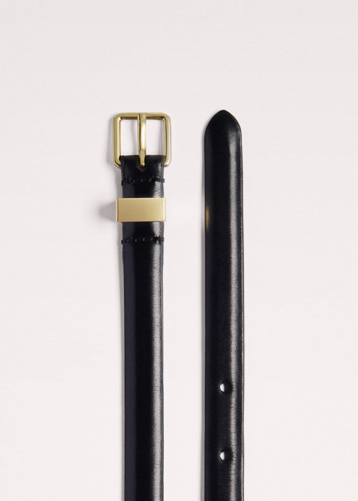 Black Skinny Belt
