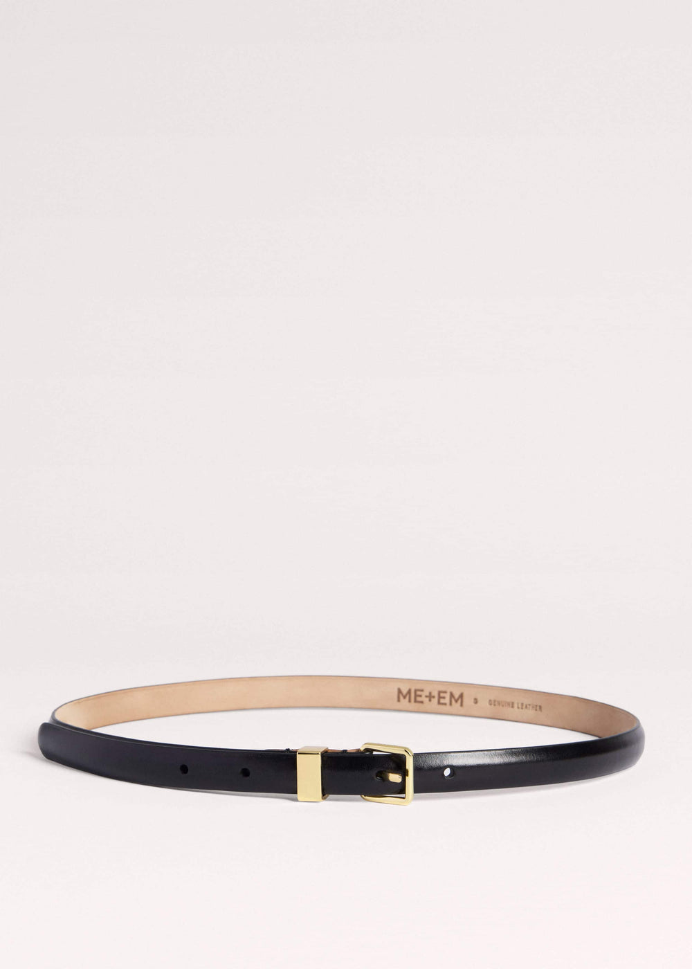 Black Skinny Belt