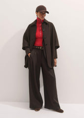 Brown Eyelet Reversible Belt