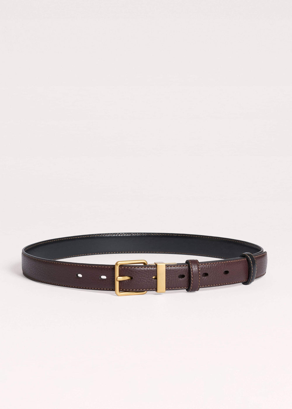 Red Leather Reversible Belt