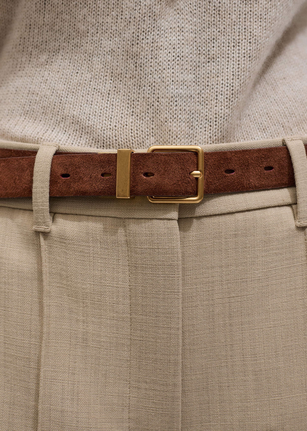 Red Italian Croc Print Reversible Belt