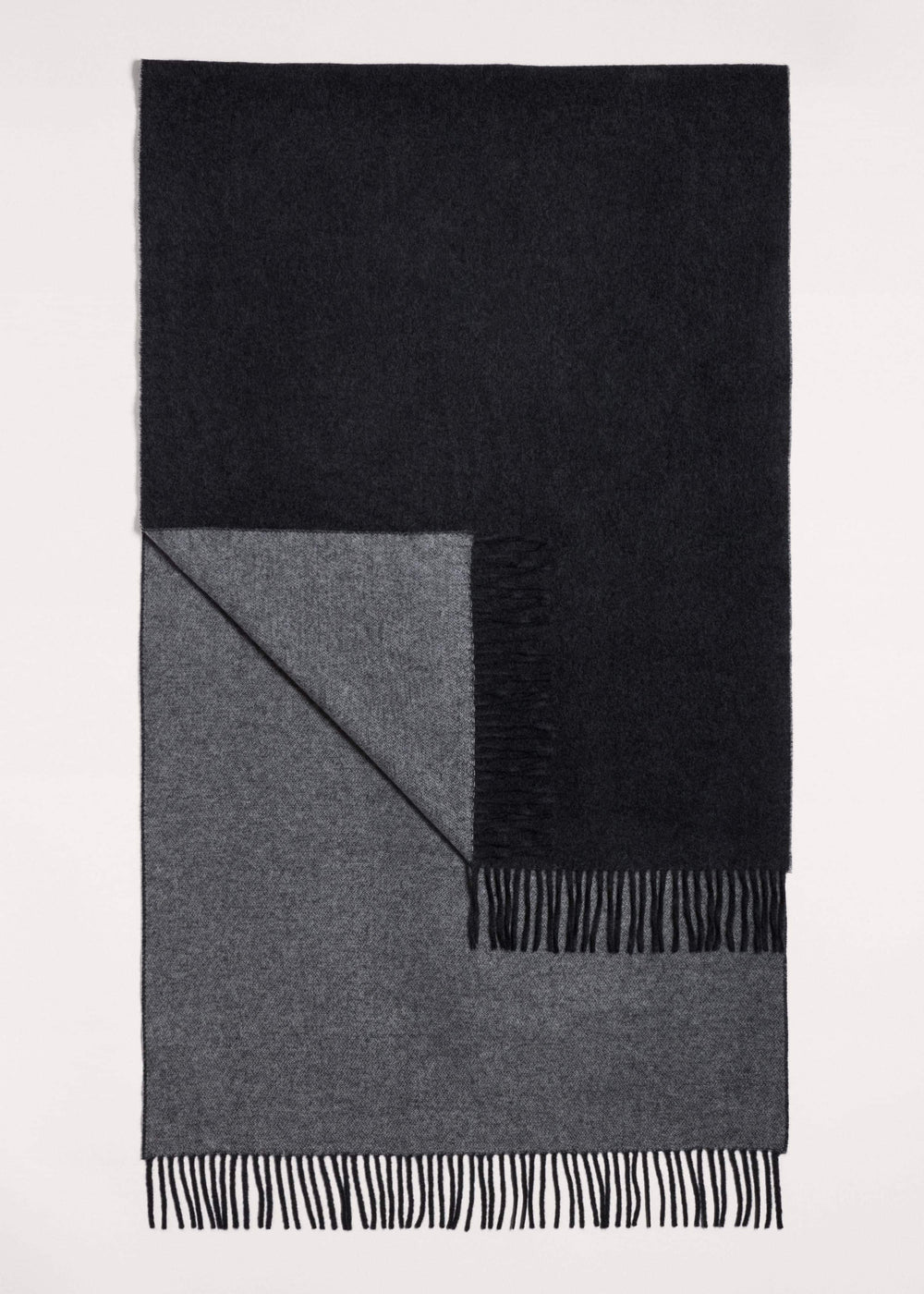 Gray Cashmere Blend Travel Scarf
