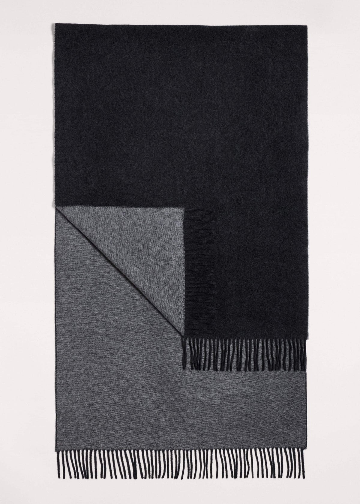 Gray Cashmere Blend Travel Scarf
