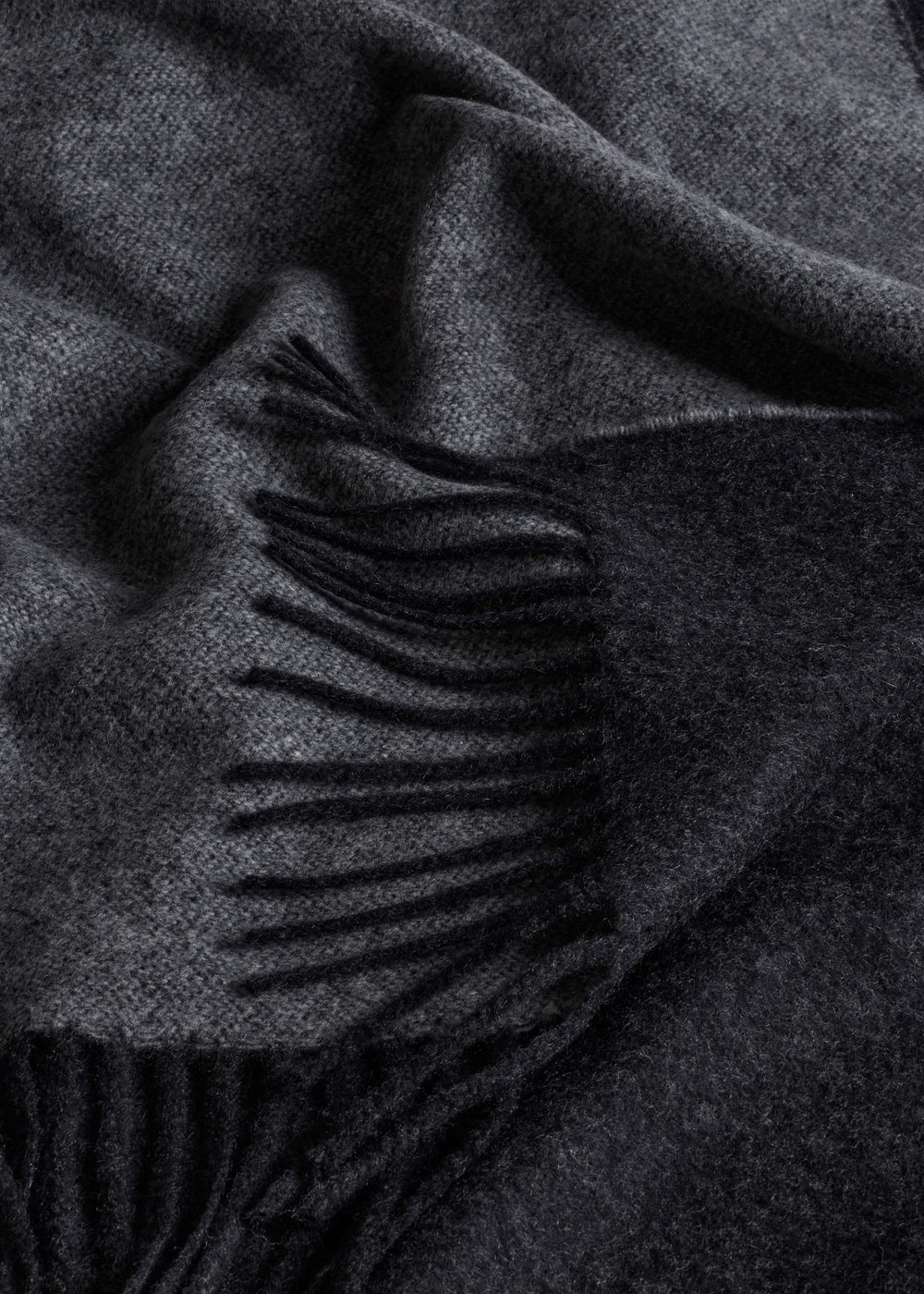 Gray Cashmere Blend Travel Scarf