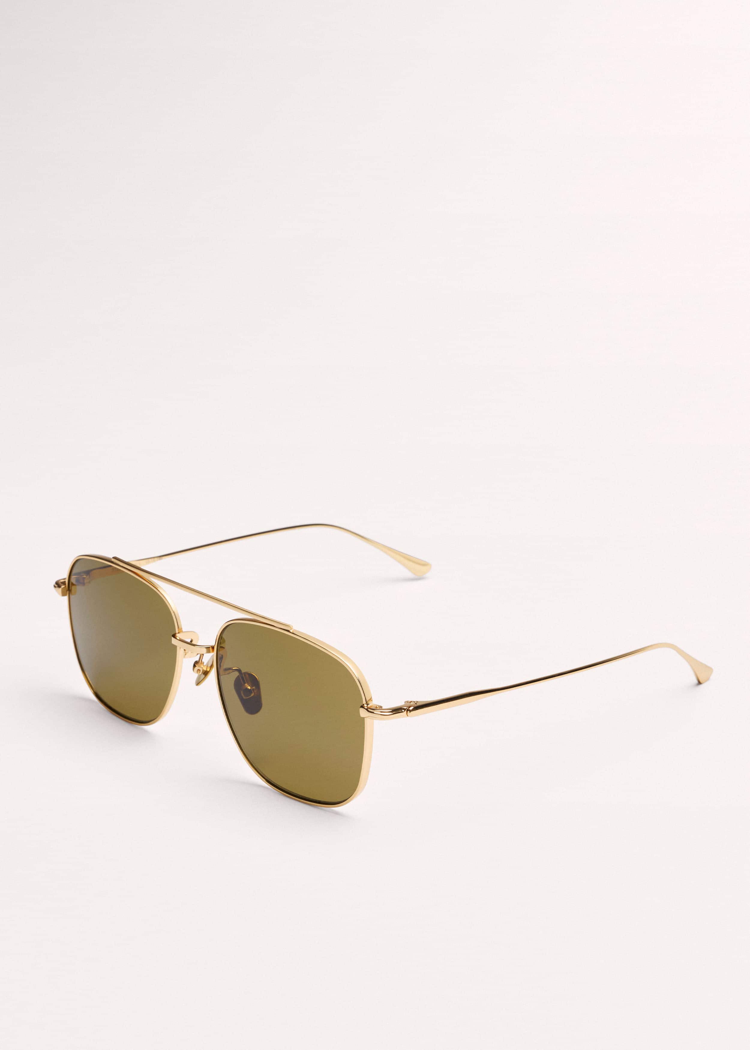 Olive Aviator Sunglasses