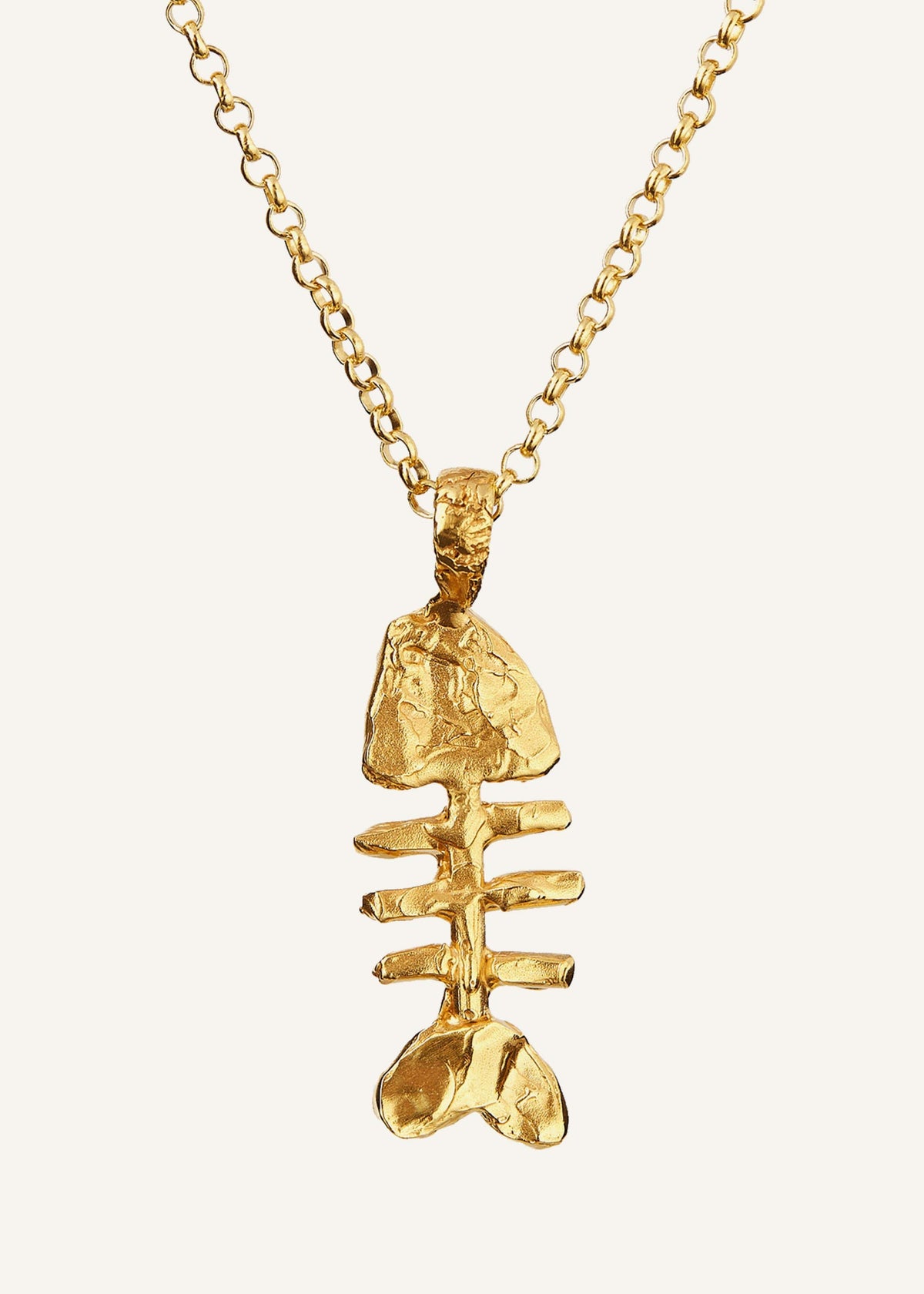 Gold Silhouette Of Summer Necklace
