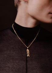 Gold Silhouette Of Summer Necklace