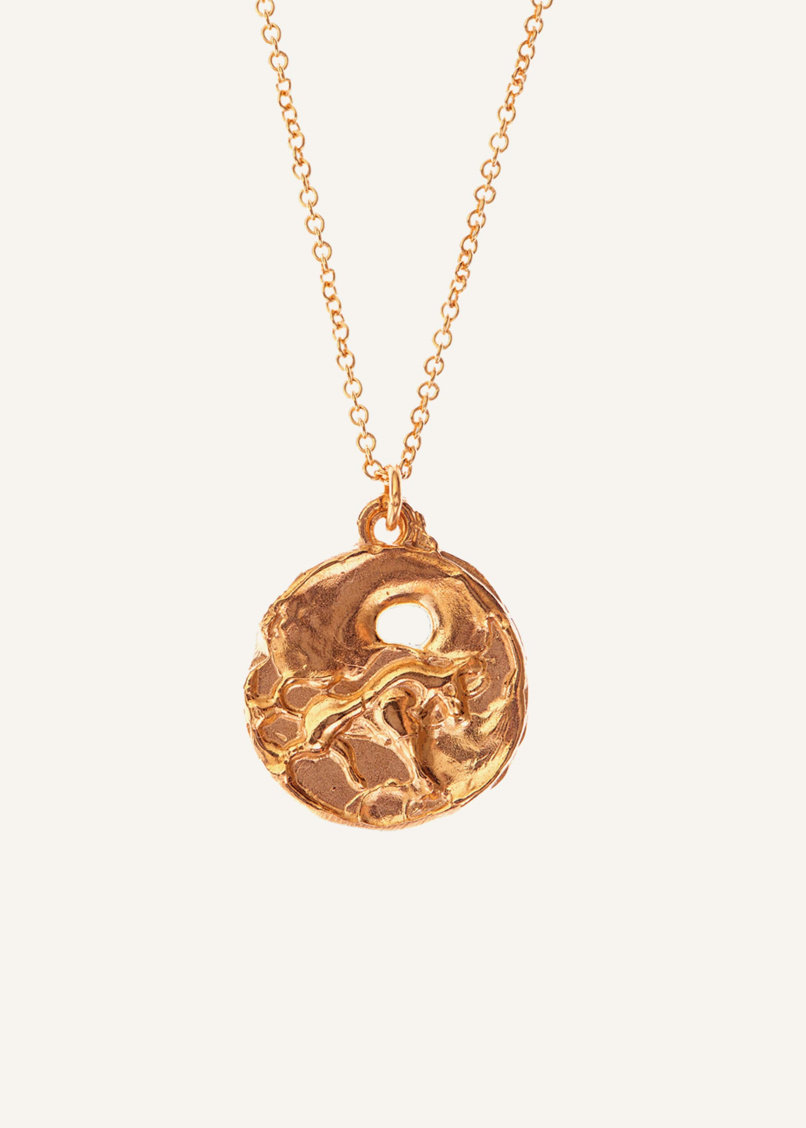 Gold Taurus Necklace