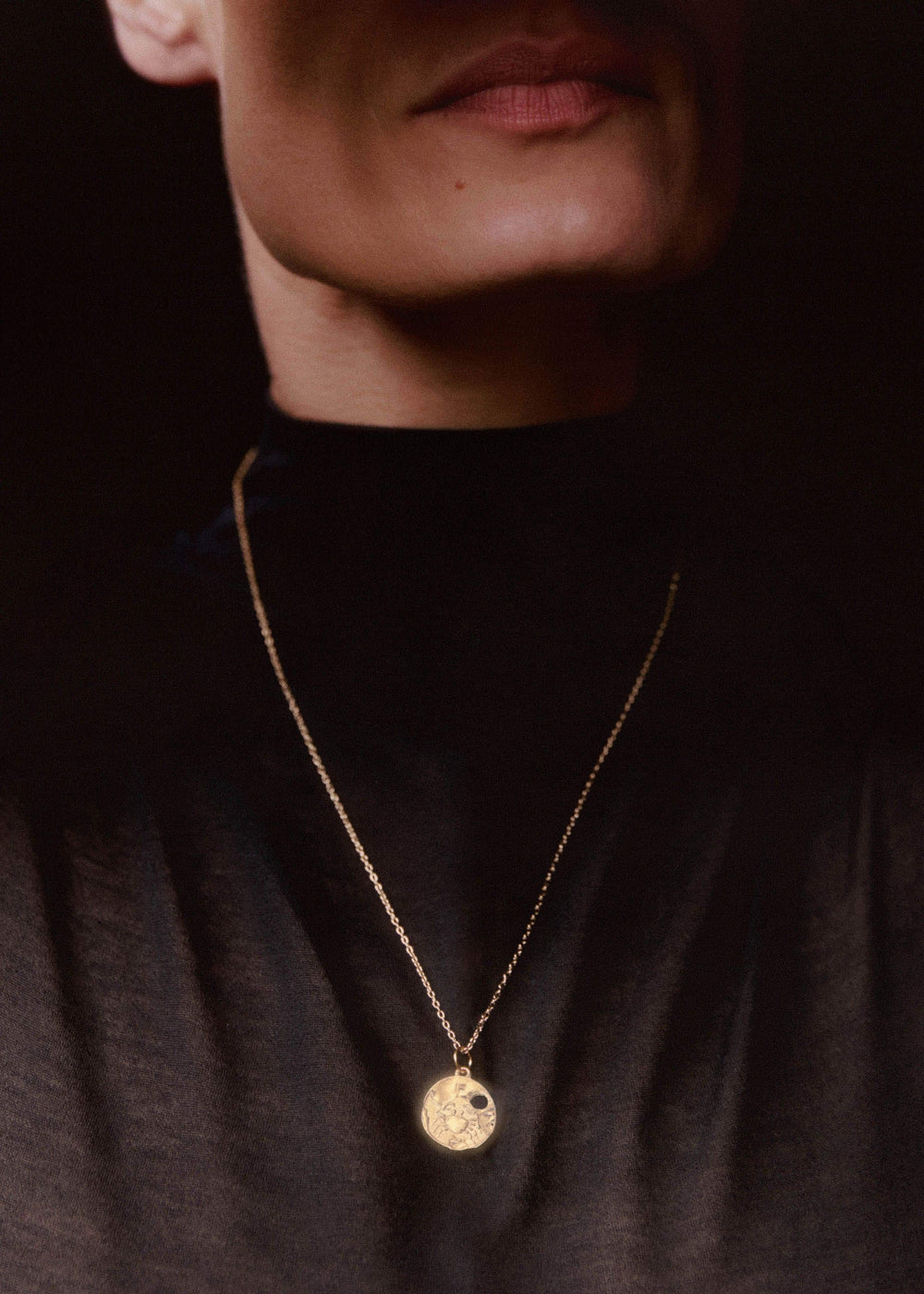 Gold Cancer Necklace
